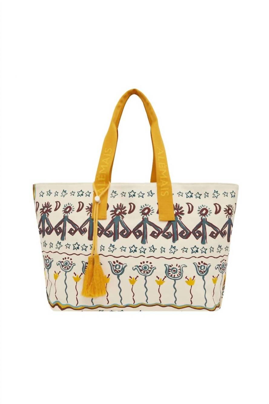 NEW ALEMAIS women's sun dancer beach tote bag in multi